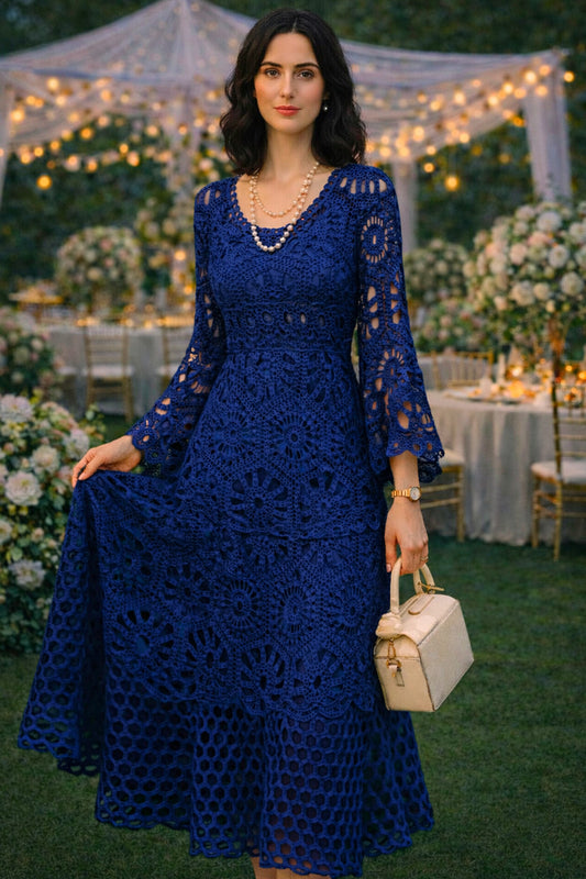 Vestido Largo Bordado 560