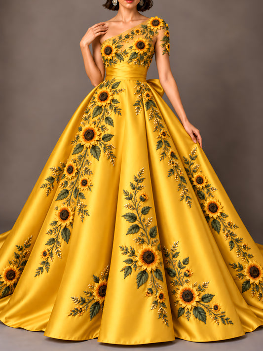 Vestido Largo Bordado 611