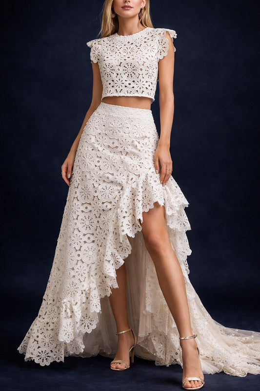 Vestido Largo Bordado 552