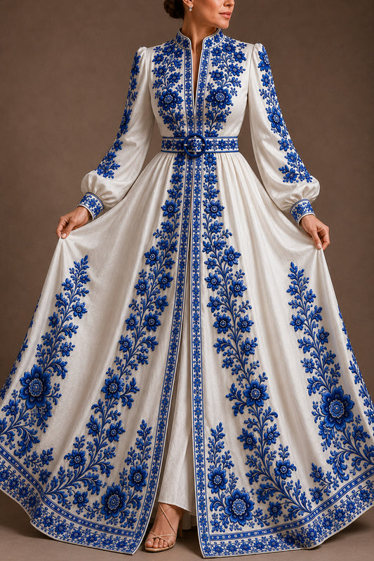 Vestido Largo Bordado 582