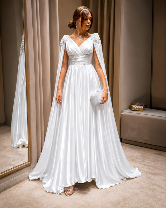 Vestido Largo Bordado 539