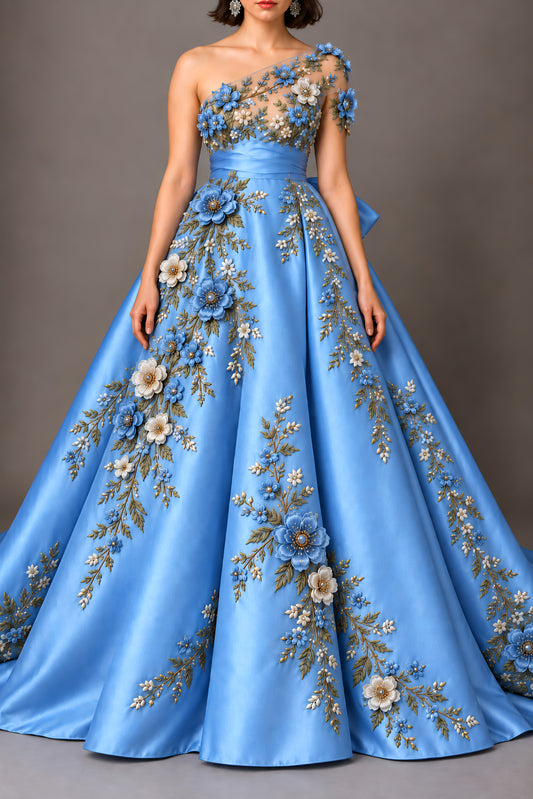 Vestido Largo Bordado 610